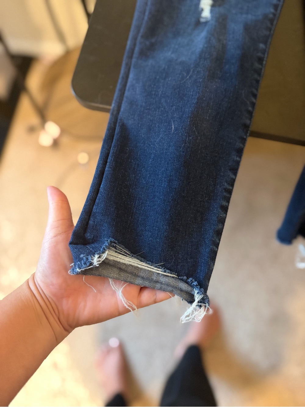 Abercrombie & Fitch women’s Dark Blue Super Skinny Jeans - Picture 3 of 5
